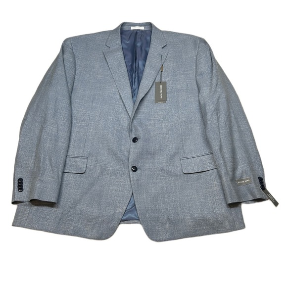 Michael Kors Sport Coat Mens 50R 50 Transition Lt Blue Stretch Classic Fit‎ $295 - Picture 1 of 11